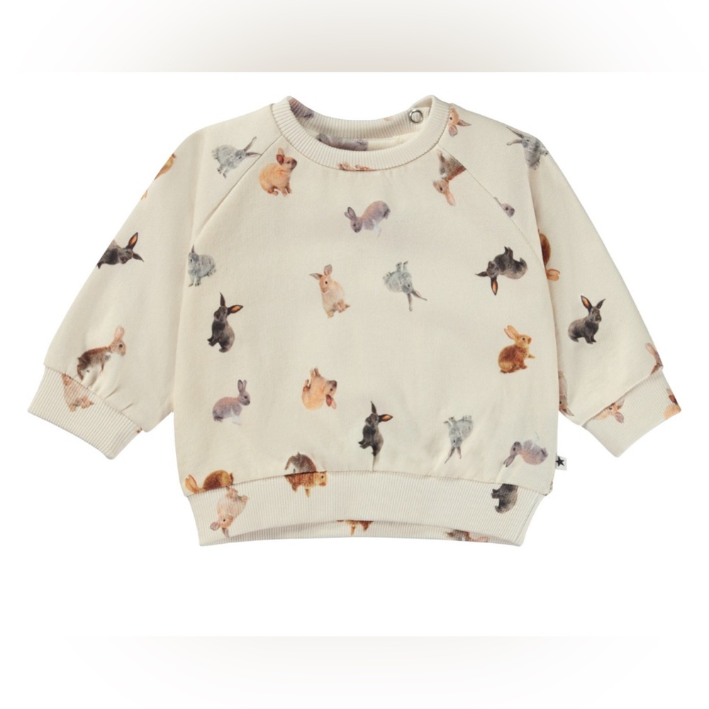 Molo Disc Baby Sweatshirt Jumping Bunnies